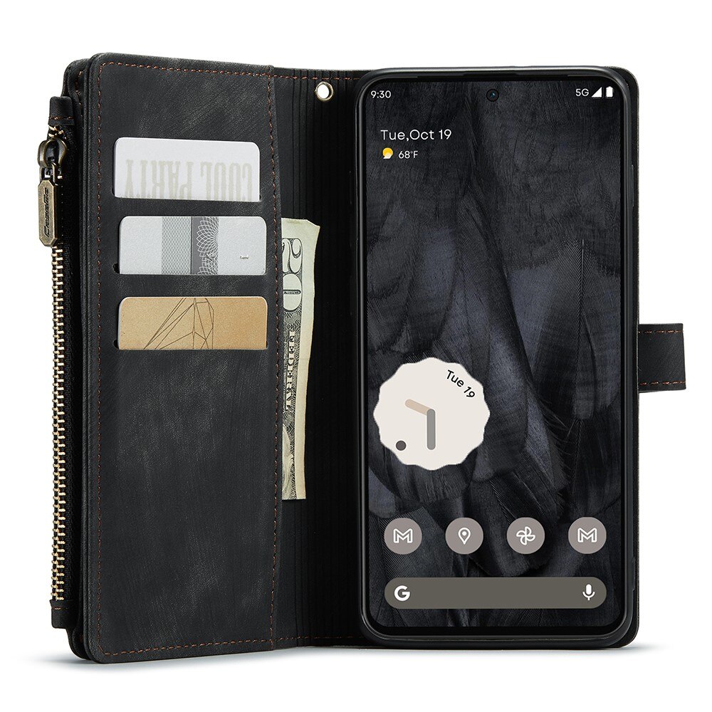 Zipper Wallet Google Pixel 8 Pro svart