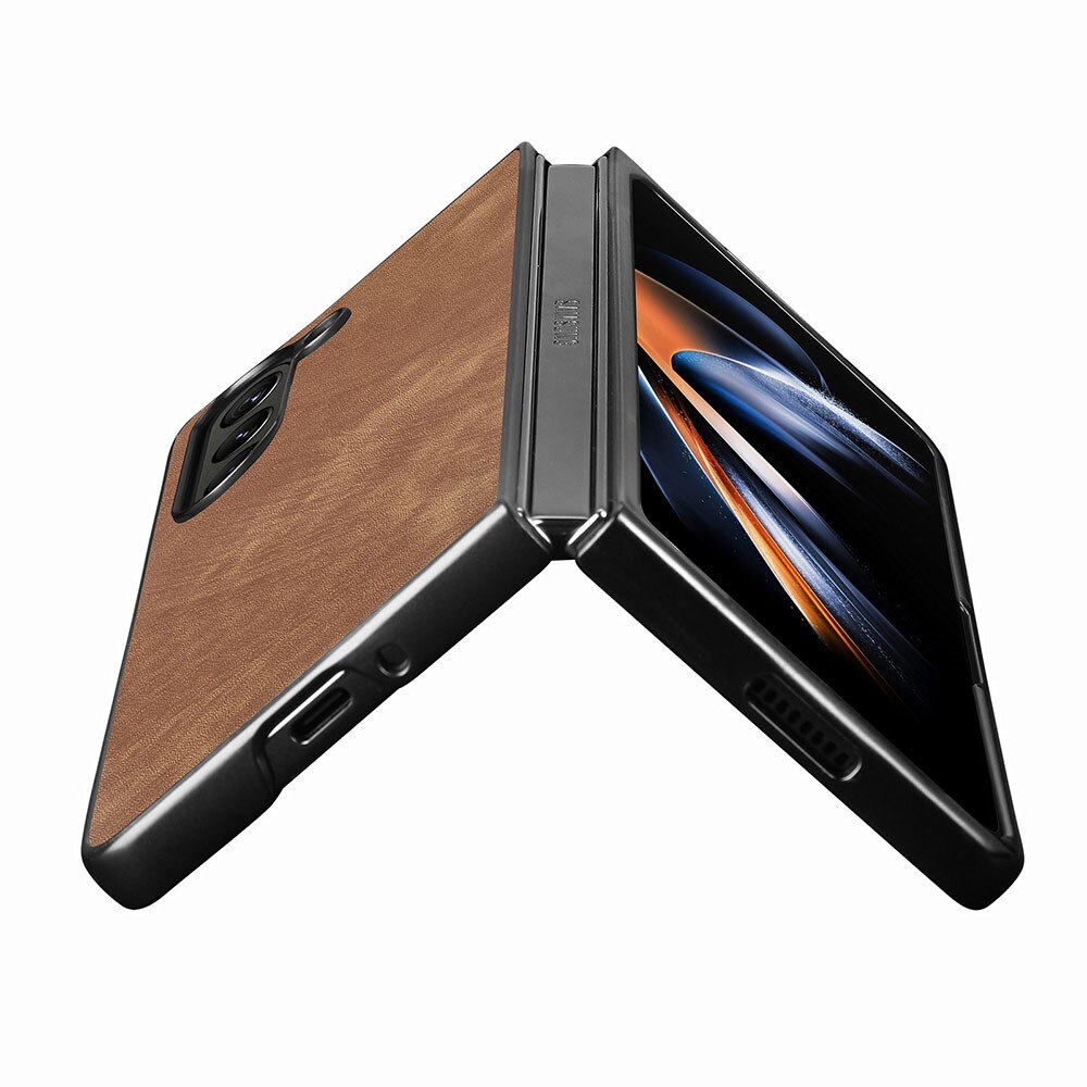 Lærdeksel Samsung Galaxy Z Fold 5 brun