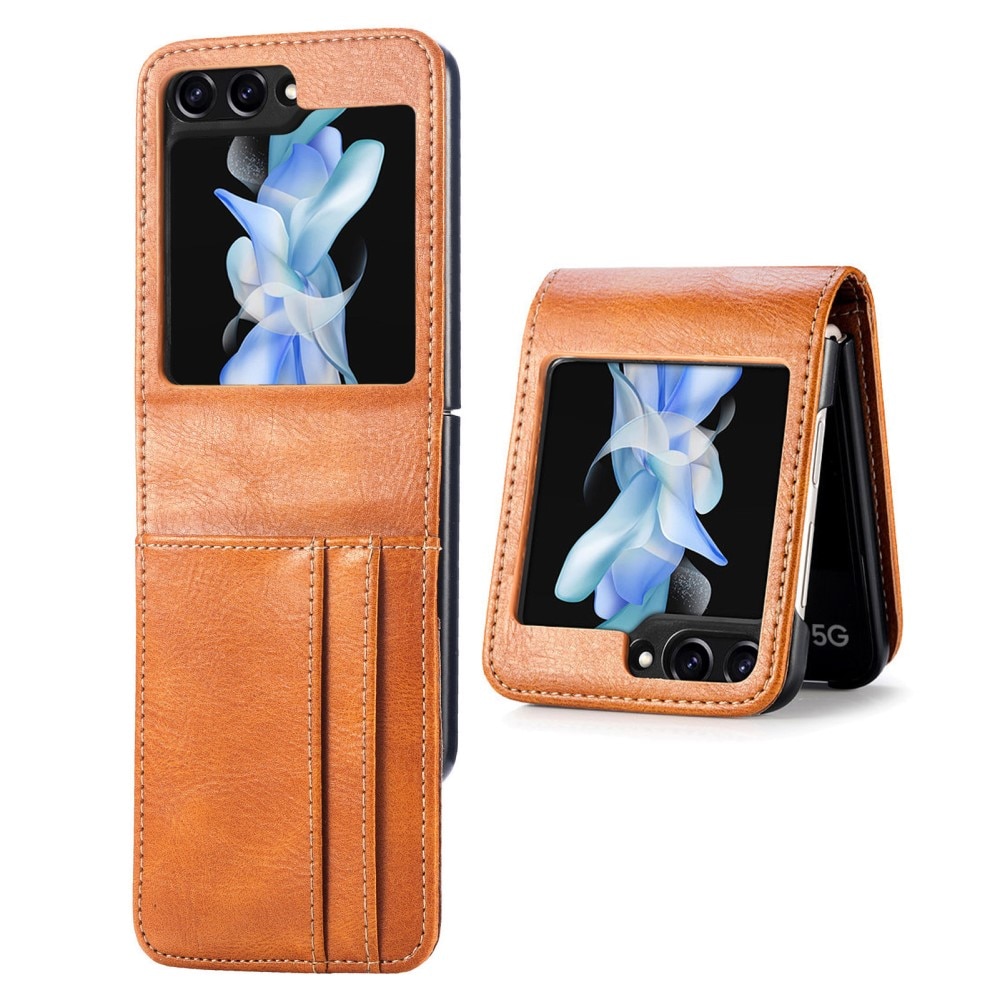 Mobilveske Samsung Galaxy Z Flip 5 cognac