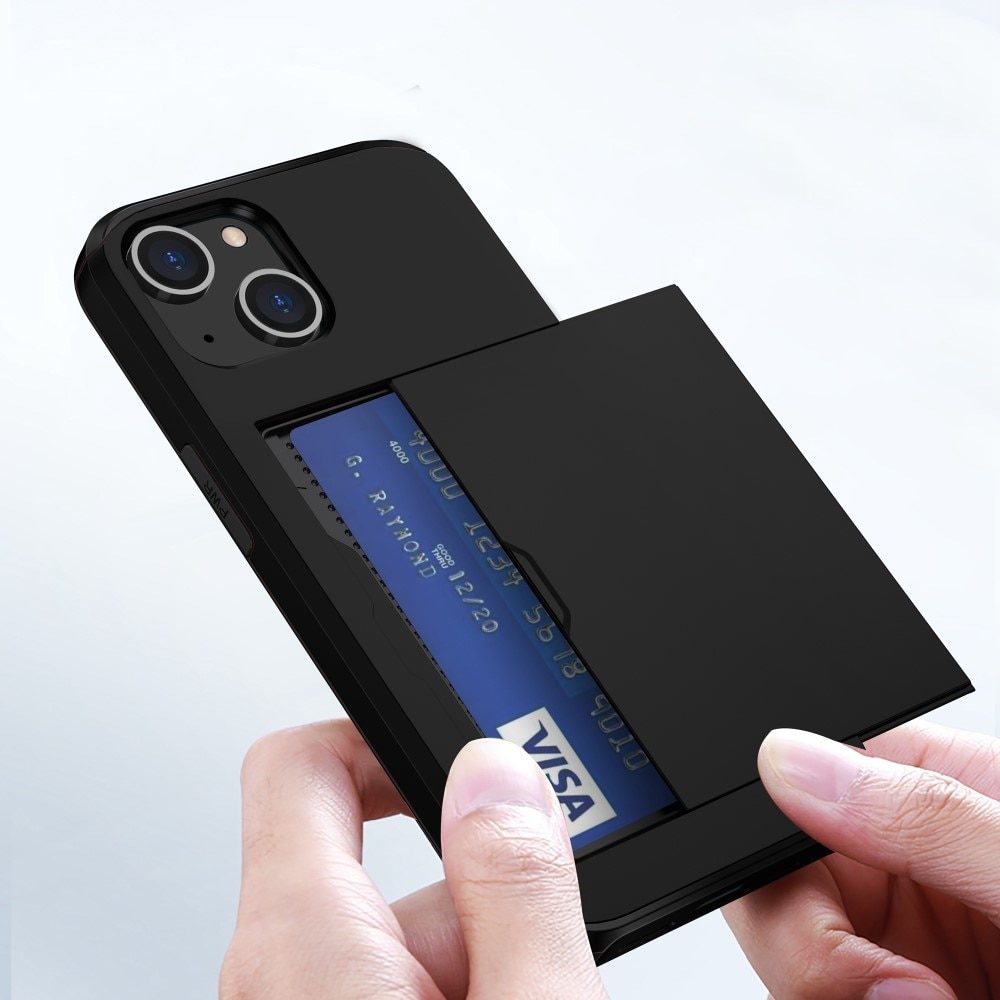 Deksel Kortholder iPhone 15 Plus svart