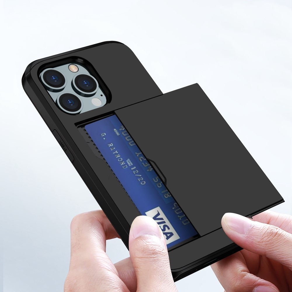 Deksel Kortholder iPhone 15 Pro Svart