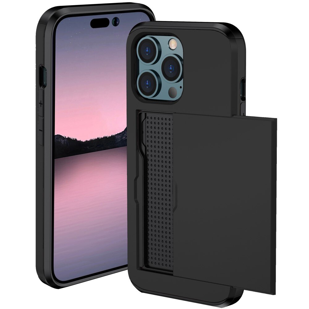 Deksel Kortholder iPhone 15 Pro Svart