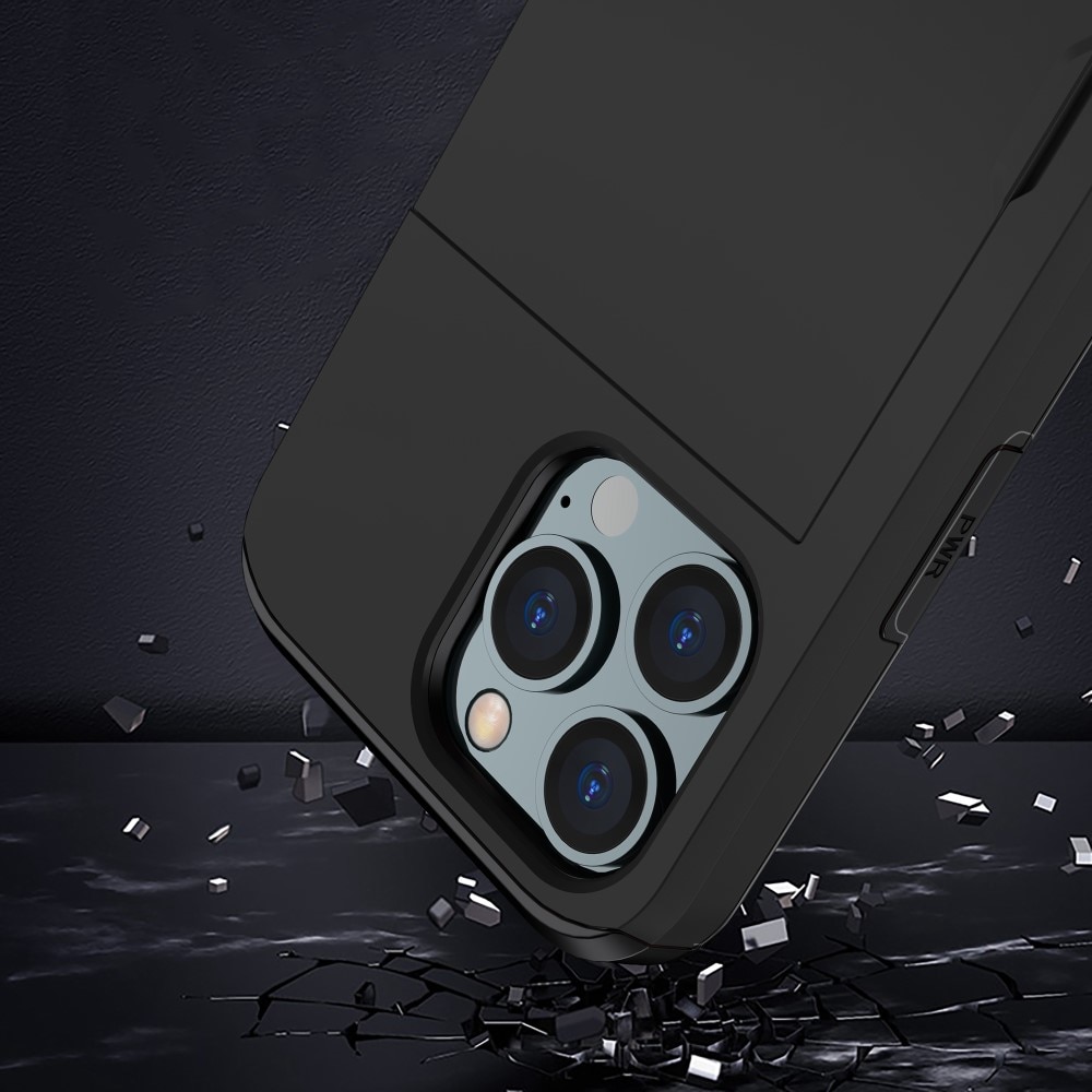 Deksel Kortholder iPhone 15 Pro Svart