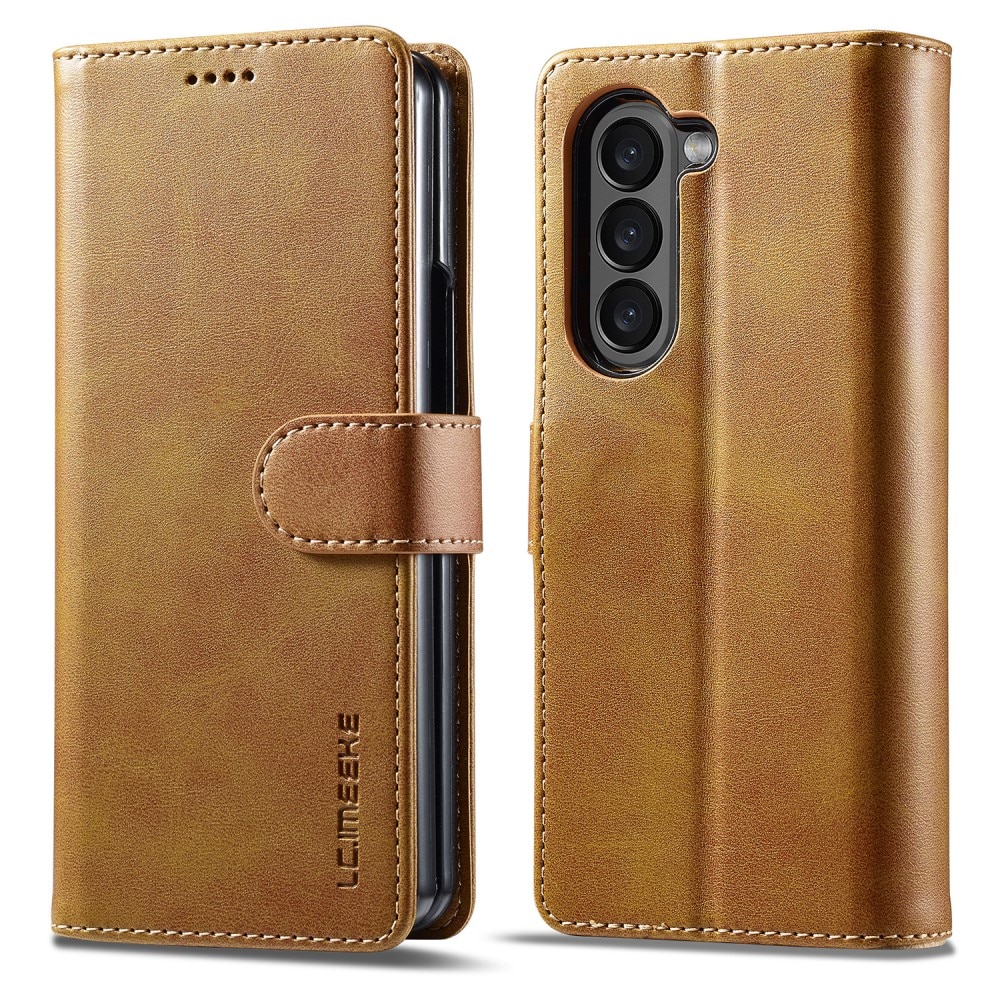 Lommebokdeksel Samsung Galaxy Z Fold 6 cognac