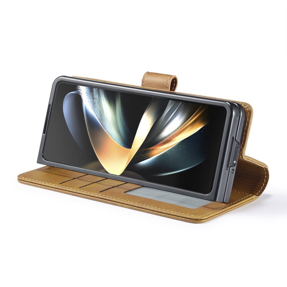 Lommebokdeksel Samsung Galaxy Z Fold 5 cognac