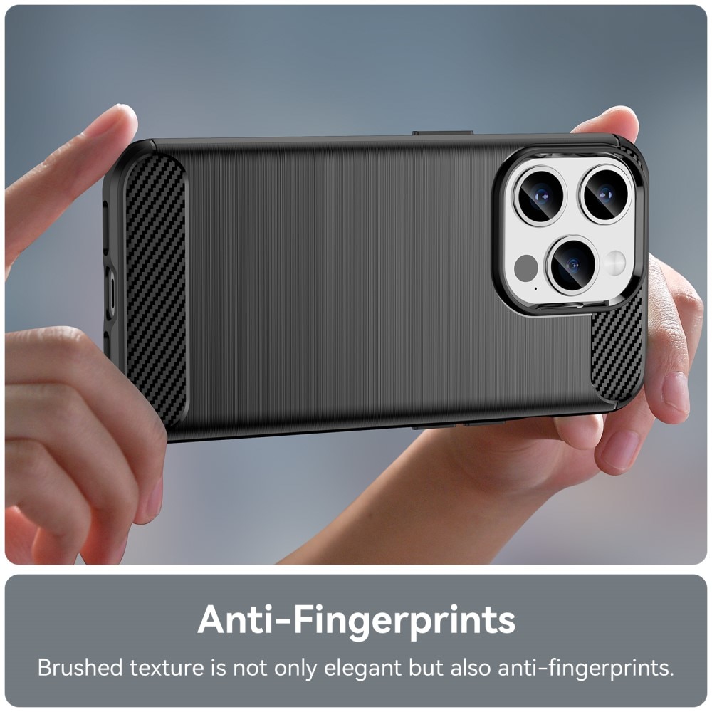 iPhone 15 Pro Deksel TPU Brushed Svart