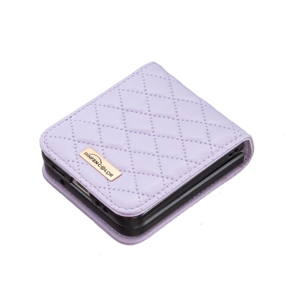 Deksel Samsung Galaxy Z Flip 5 Quilted lilla