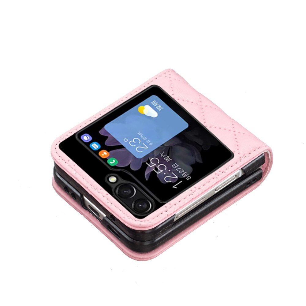 Deksel Samsung Galaxy Z Flip 5 Quilted rosa