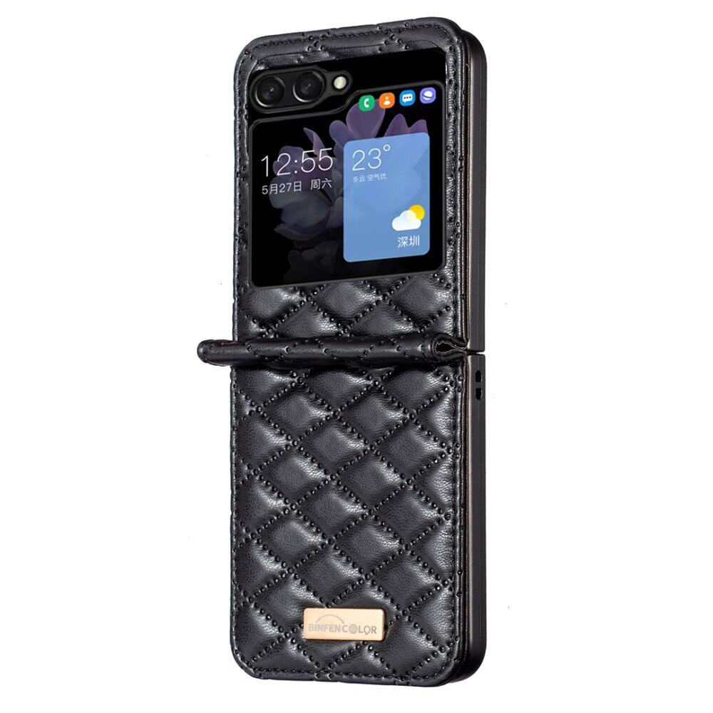 Deksel Samsung Galaxy Z Flip 5 Quilted svart