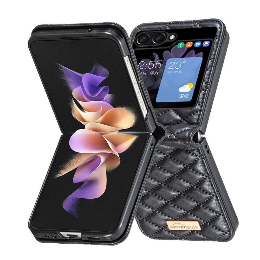 Deksel Samsung Galaxy Z Flip 5 Quilted svart