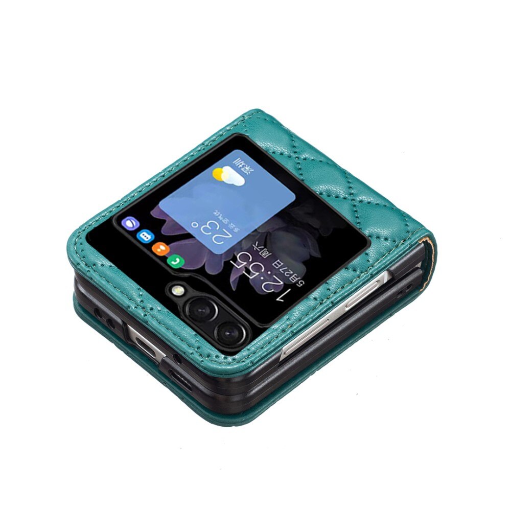 Deksel Samsung Galaxy Z Flip 5 Quilted grønn