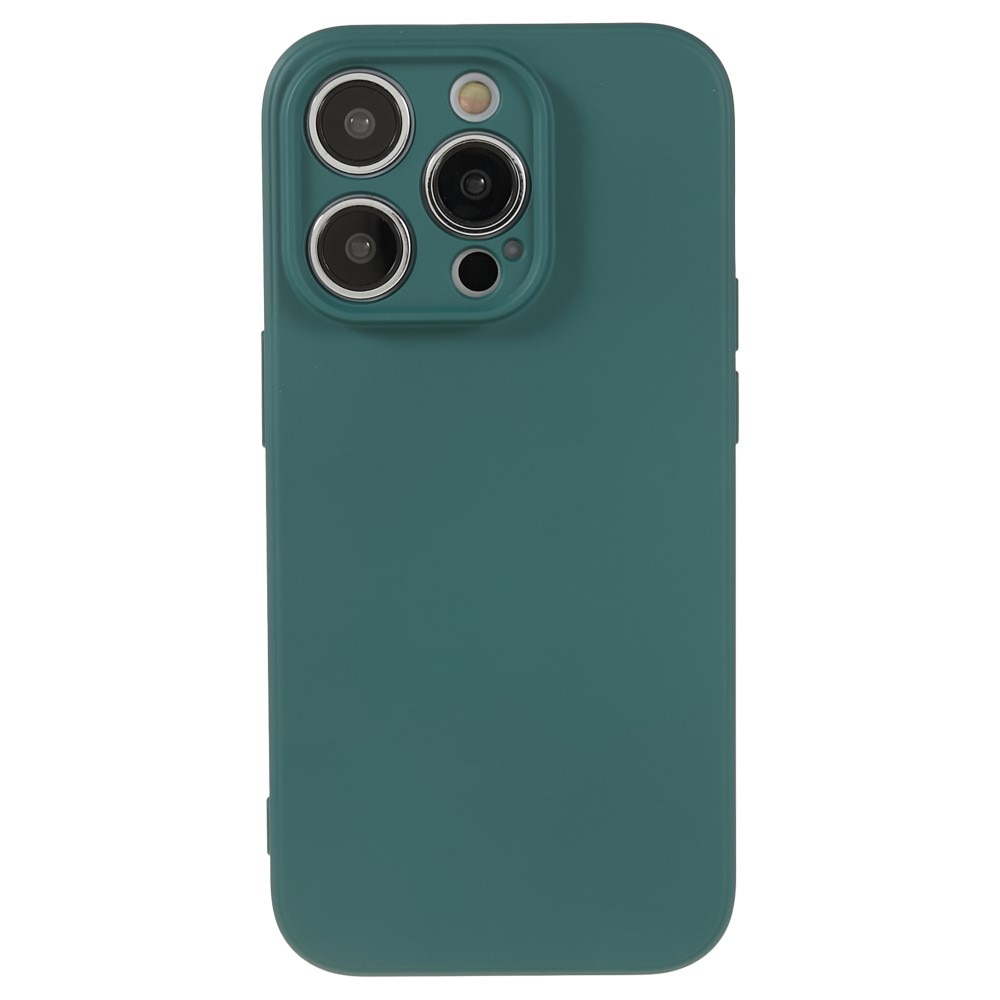 Støtsikker Deksel TPU iPhone 15 Pro mørk grønn