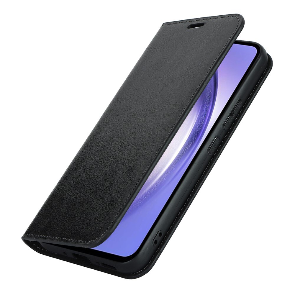 Mobiletui Ekte Lær Samsung Galaxy A54 Svart