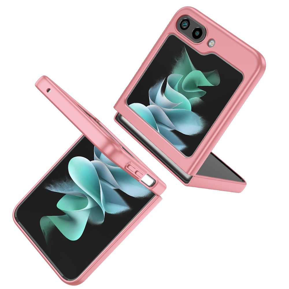 Samsung Galaxy Z Flip 5 Deksel magnetisk ringholder rosa