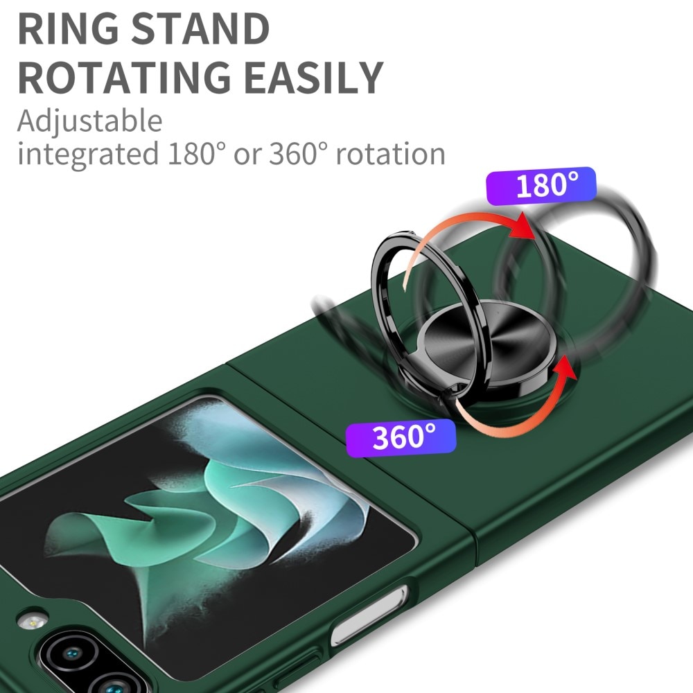 Samsung Galaxy Z Flip 5 Deksel magnetisk ringholder grønn