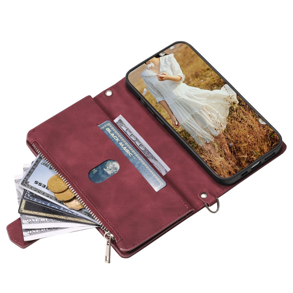Lommebokveske iPhone 15 Plus Quilted Hvit
