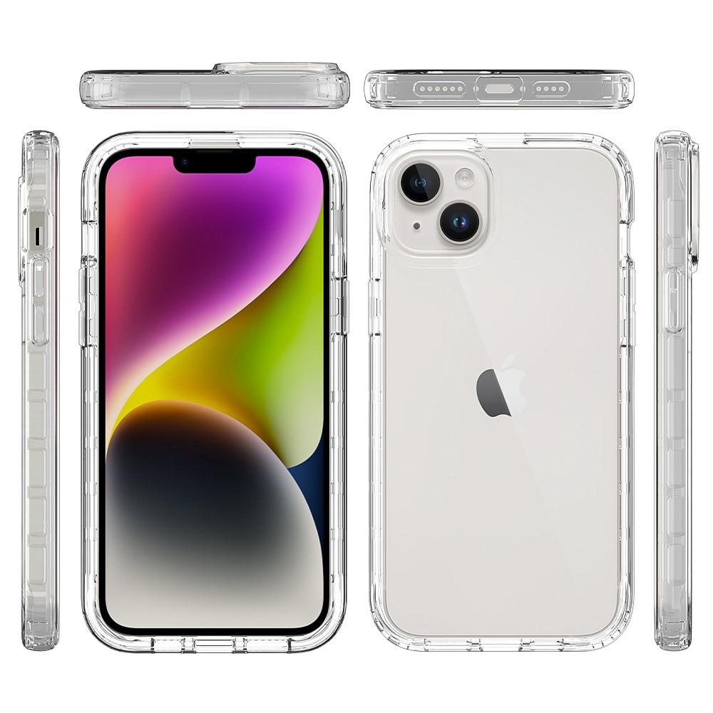 Full Protection Case iPhone 15 Plus gjennomsiktig