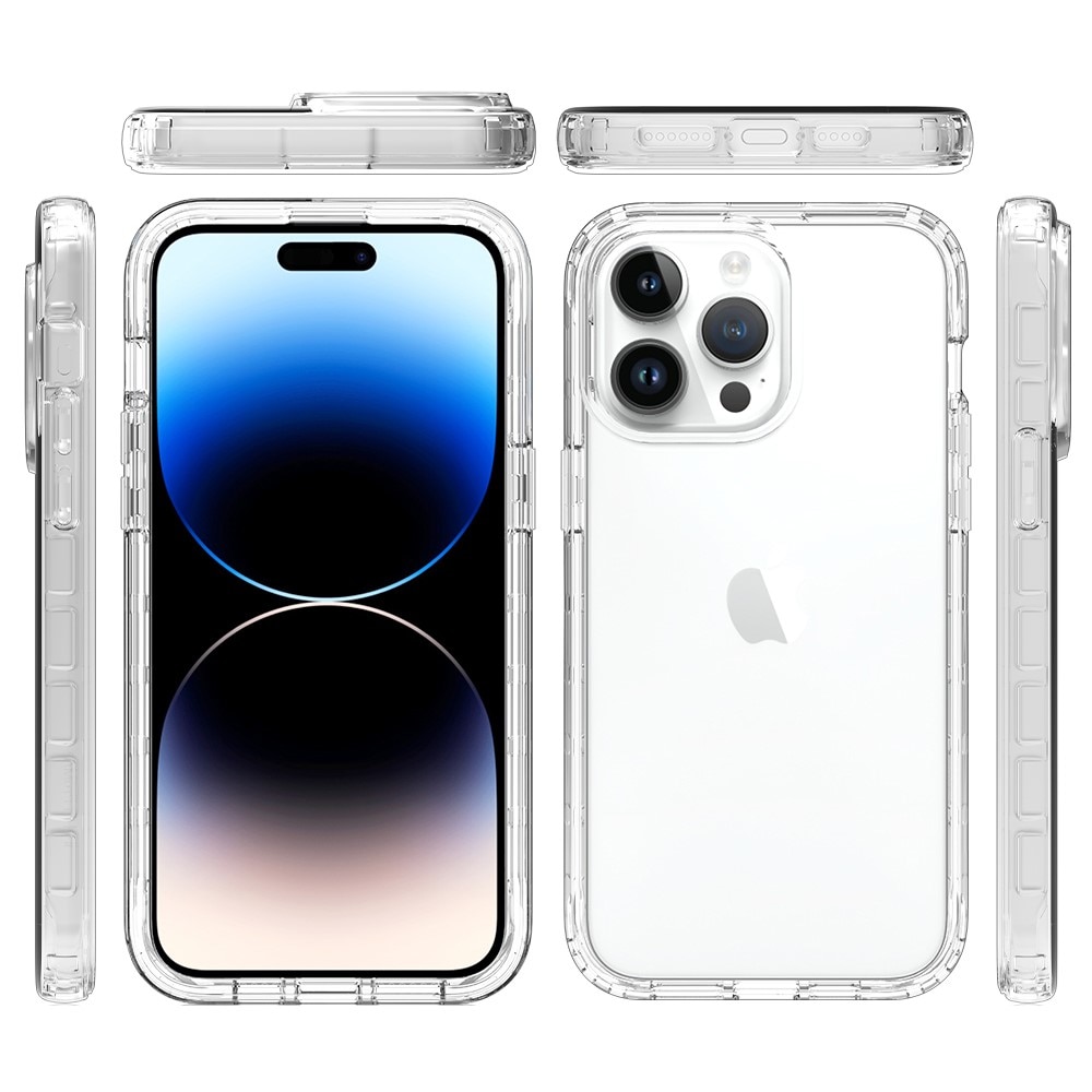 Full Protection Case iPhone 15 Pro Max gjennomsiktig