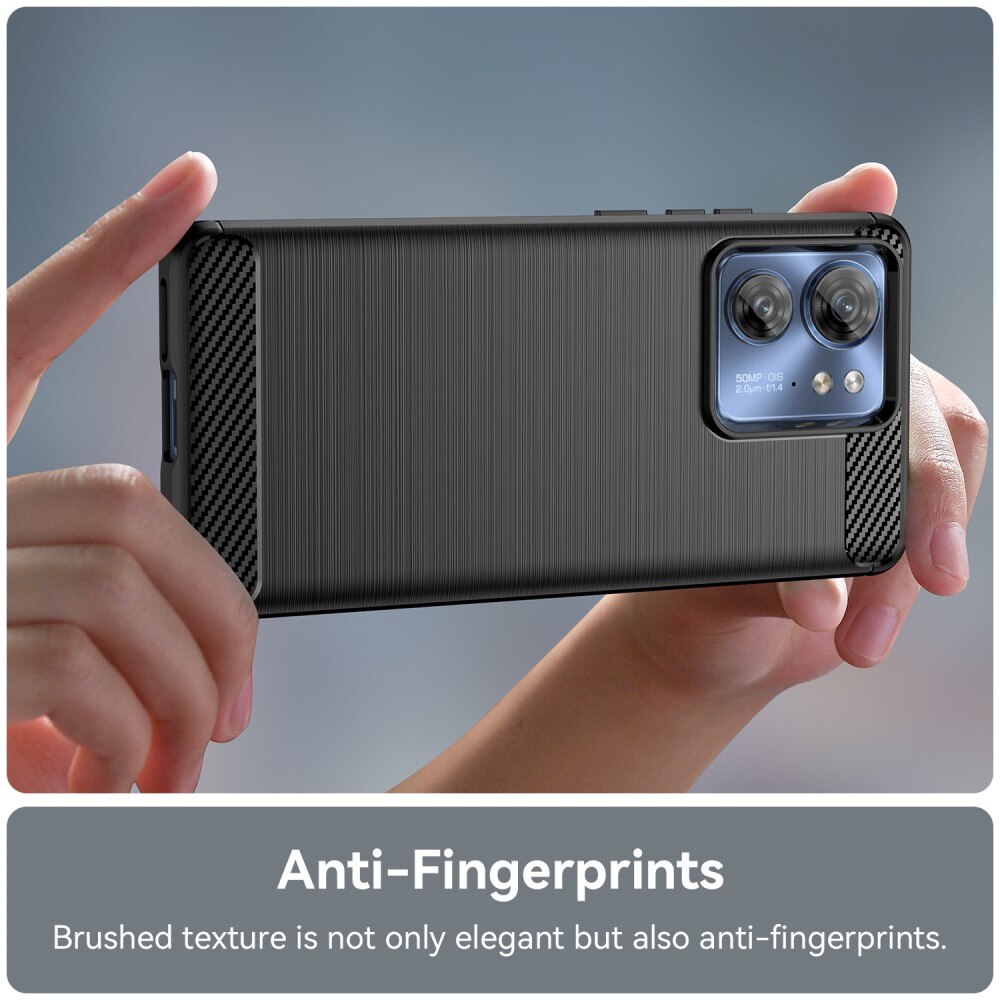 Motorola Edge 40 Deksel TPU Brushed Svart