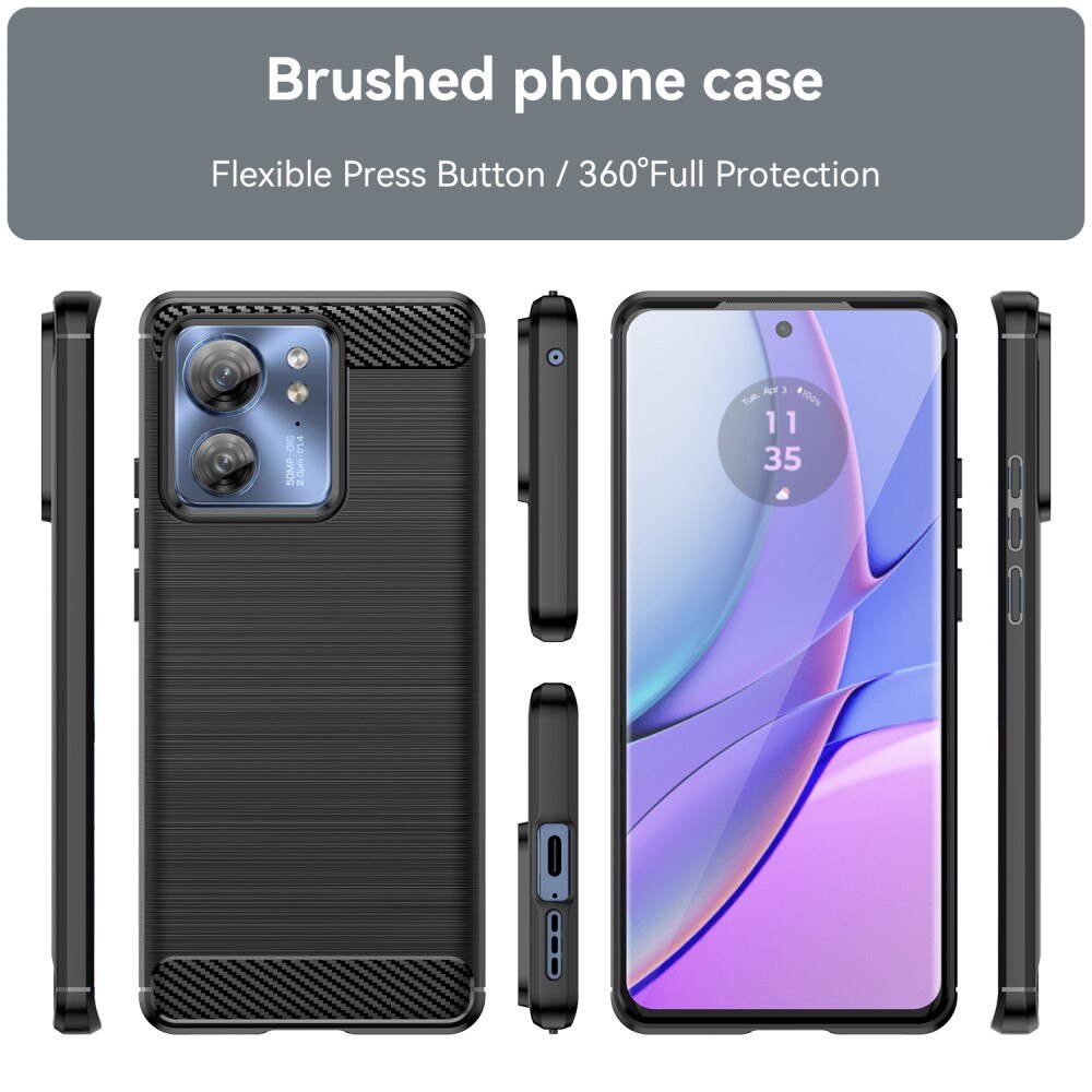 Motorola Edge 40 Deksel TPU Brushed Svart