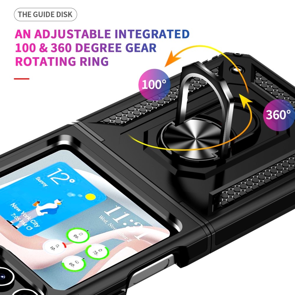 Hybriddeksel Tech Ring Samsung Galaxy Z Flip 5 svart