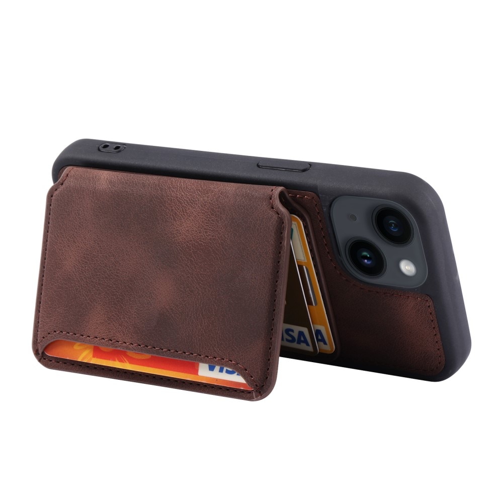 RFID blocking Multi-slot Deksel iPhone 15 brun