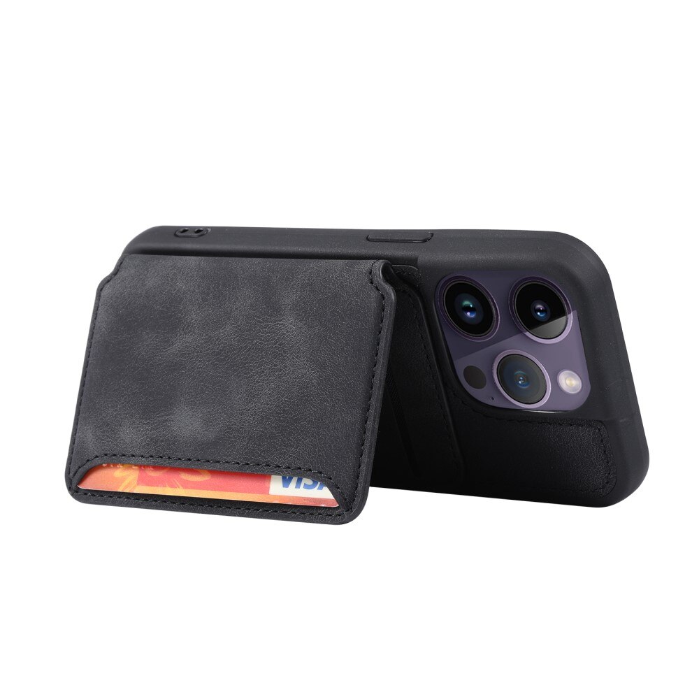RFID blocking Multi-slot Deksel iPhone 15 Pro Max svart