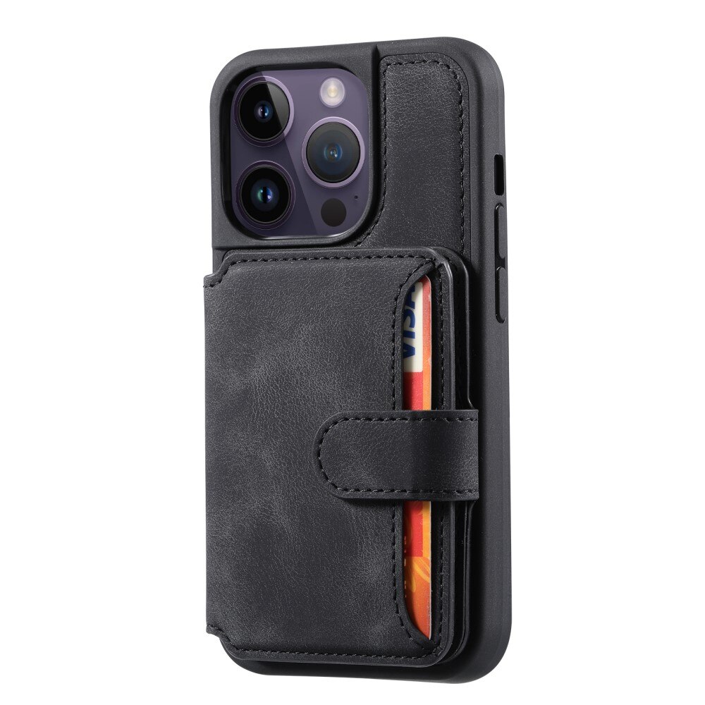 RFID blocking Multi-slot Deksel iPhone 15 Pro Max svart