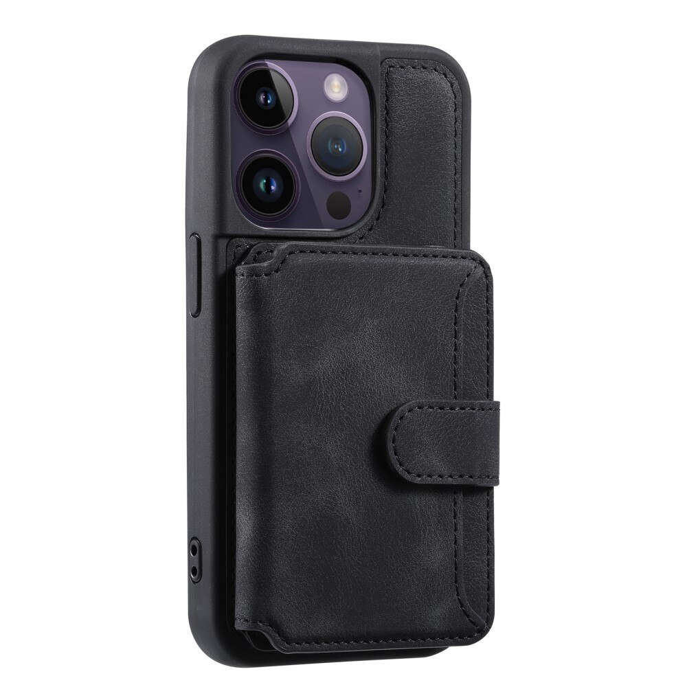 RFID blocking Multi-slot Deksel iPhone 15 Pro Max svart