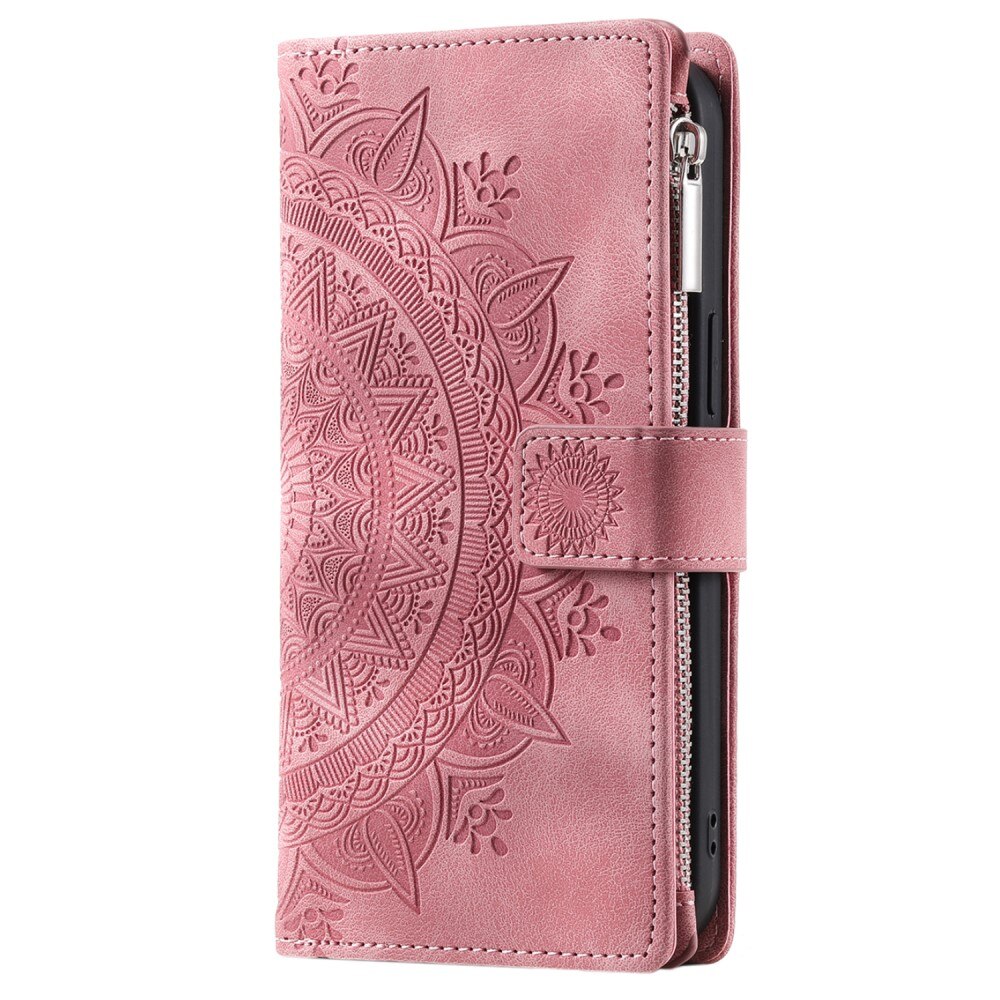 Lommebokveske Samsung Galaxy S23 FE Mandala rosa