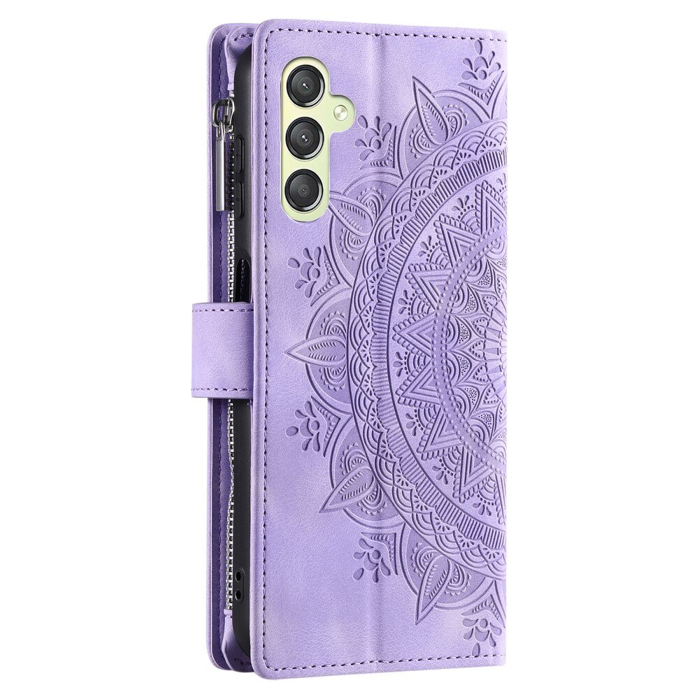 Lommebokveske Samsung Galaxy S23 FE Mandala lilla