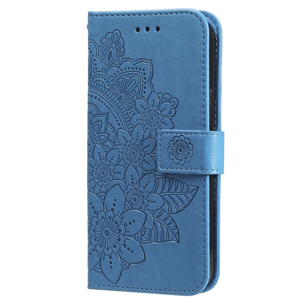 Lærveske Mandala Samsung Galaxy S23 FE blå