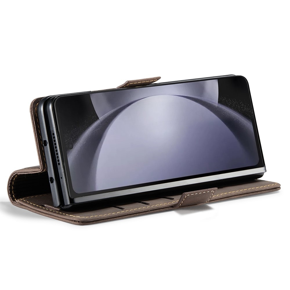 Slim Lommebokveske Samsung Galaxy Z Fold 5 brun