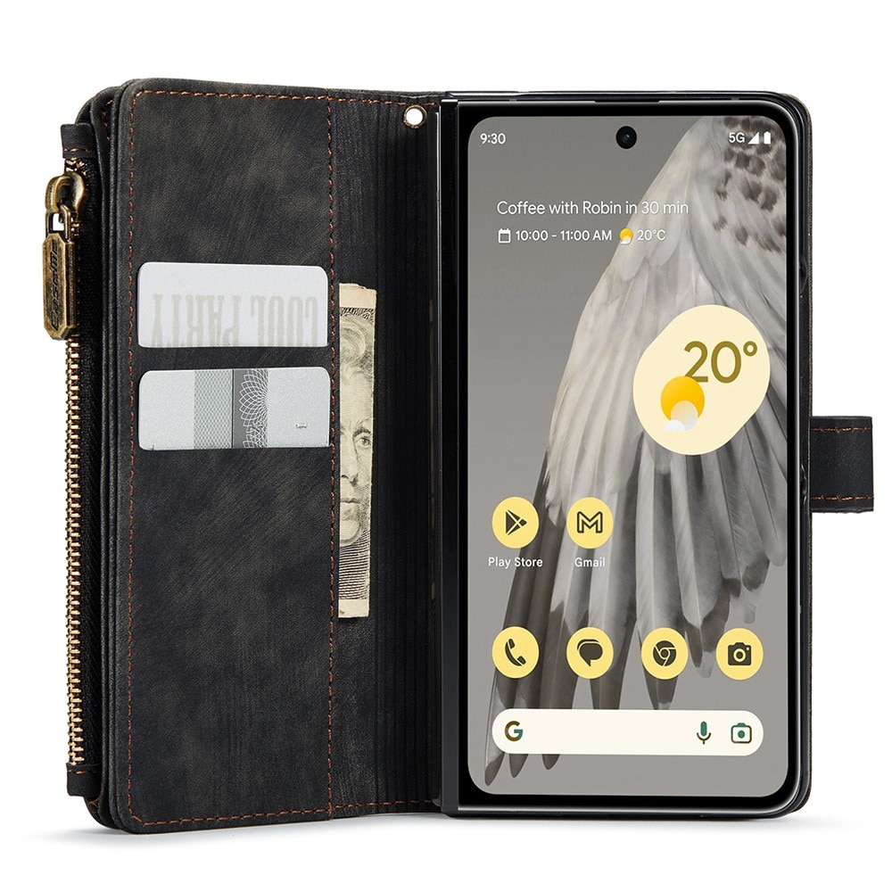 Zipper Wallet Google Pixel Fold svart