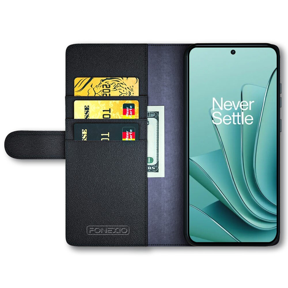 Ekte Lærveske  OnePlus Nord 3 Svart