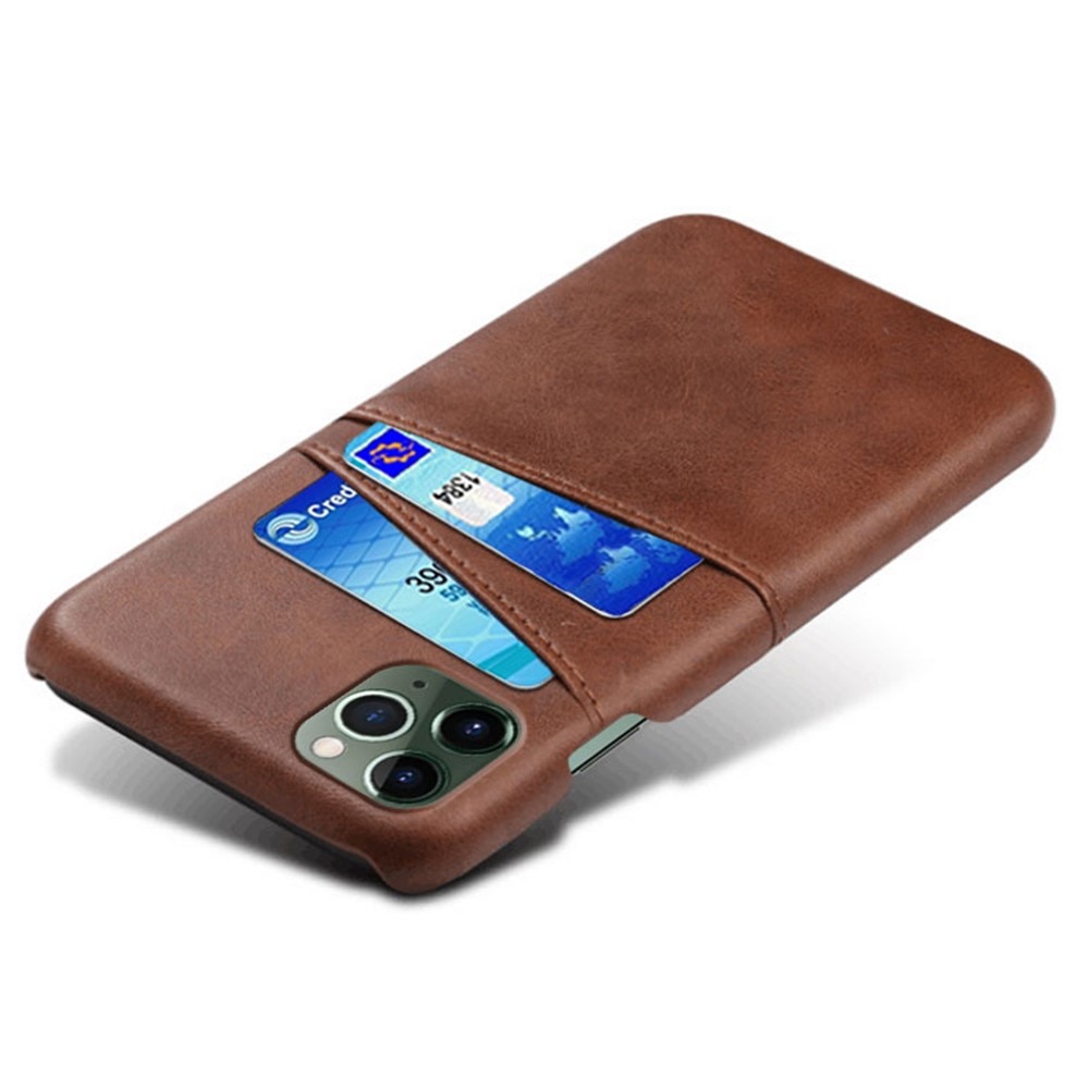 Card Slots Case iPhone 15 Pro brun