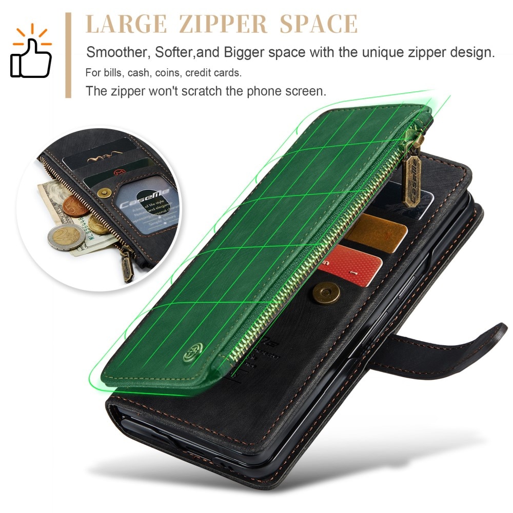 Zipper Wallet Samsung Galaxy Z Fold 5 svart