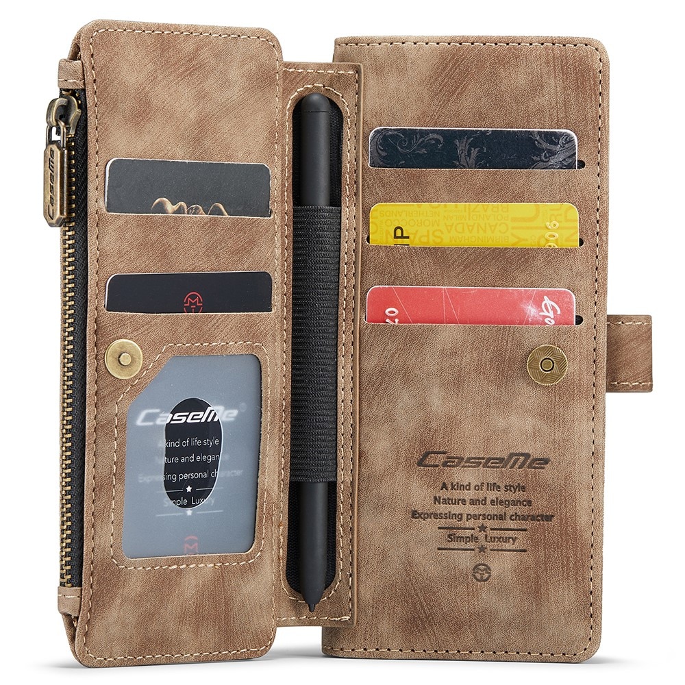 Zipper Wallet Samsung Galaxy Z Fold 5 brun