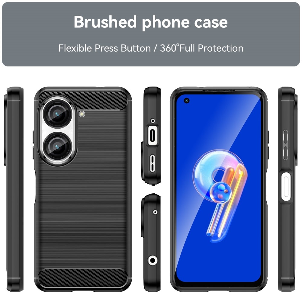 Asus Zenfone 10 Deksel TPU Brushed Black