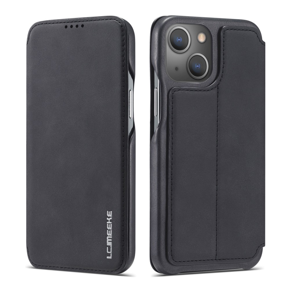 Slim Lommebokdeksel iPhone 15 Plus svart
