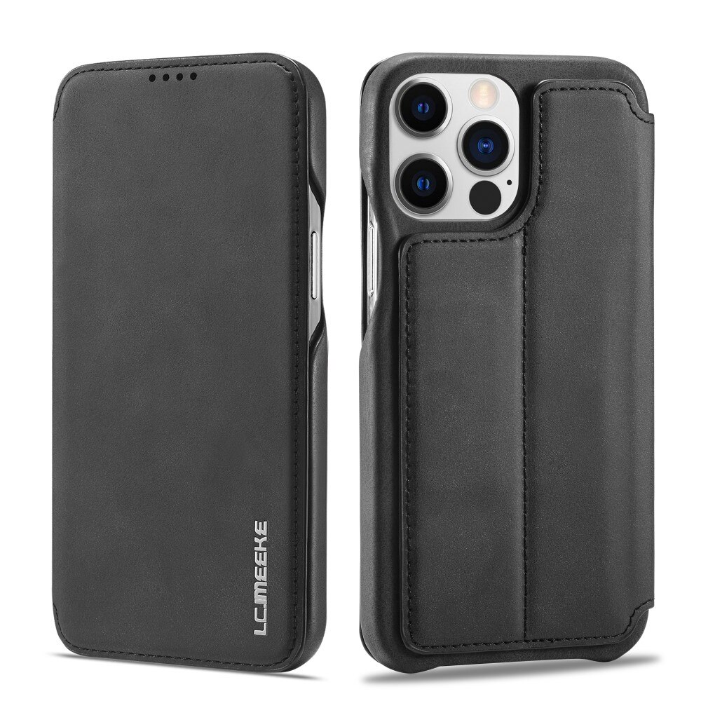 Slim Lommebokdeksel iPhone 15 Pro Max svart