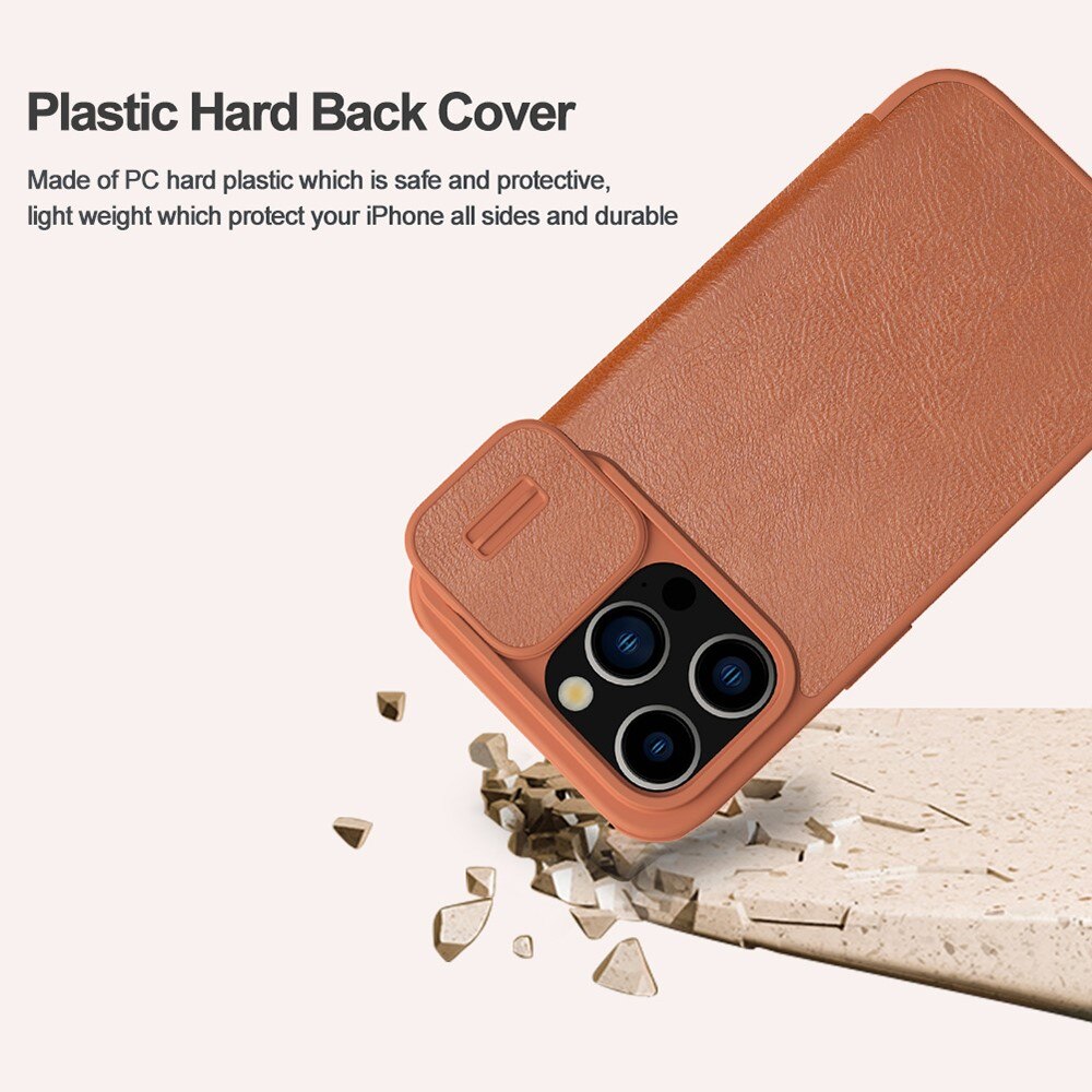 Qin Pro CamShield iPhone 15 Pro Brown