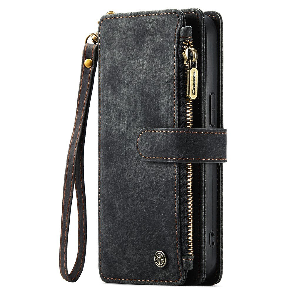 Zipper Wallet iPhone 15 Plus svart