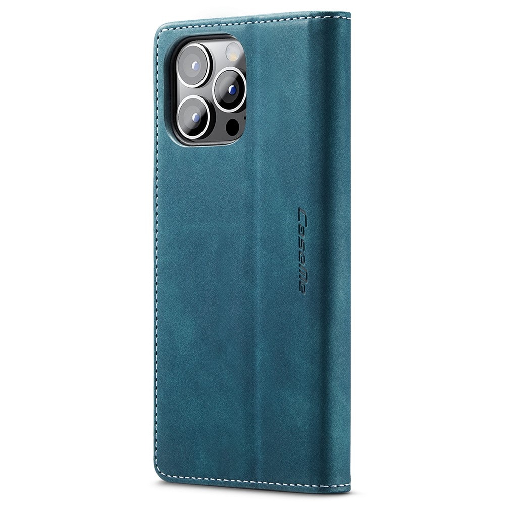 Slim Lommebokveske iPhone 15 Pro blå