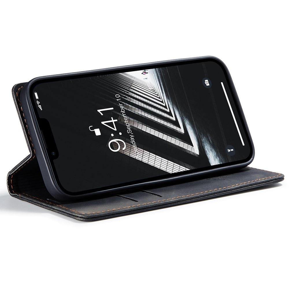 Slim Lommebokveske iPhone 15 Pro Max svart