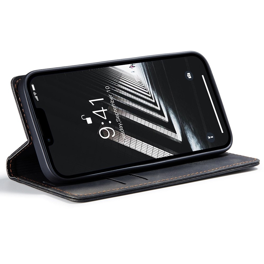 Slim Lommebokveske iPhone 15 Pro Max Svart