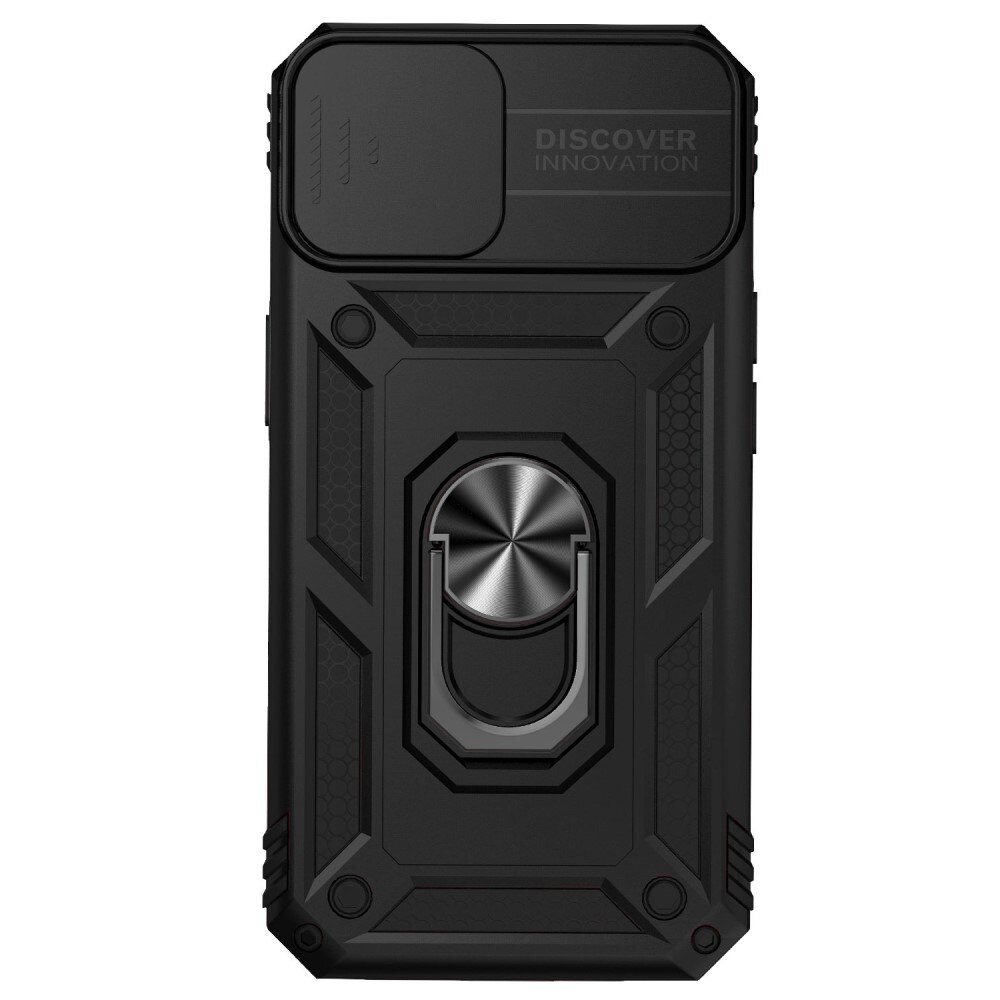 Hybriddeksel Ring + Kamerabeskyttelse iPhone 15 Plus Svart