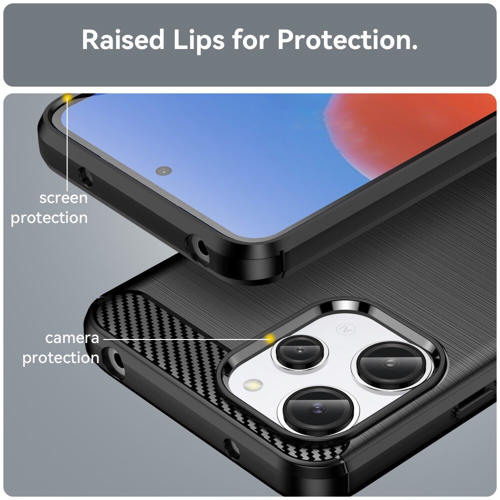 Xiaomi Redmi 12 Deksel TPU Brushed Svart