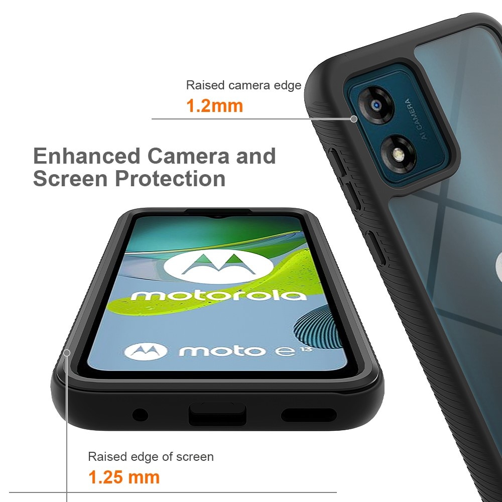 Full Protection Case Motorola Moto E13 Svart