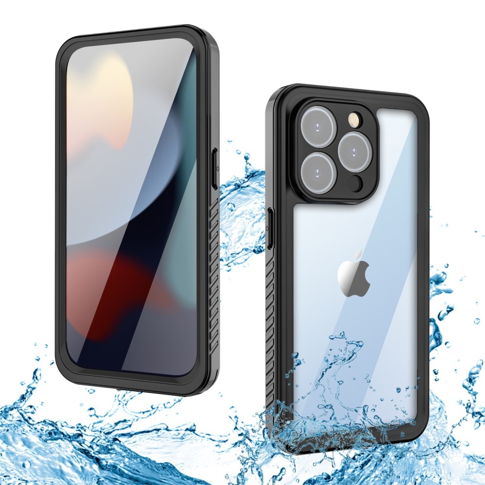 Vannbestandig Deksel iPhone 15 Pro gjennomsiktig